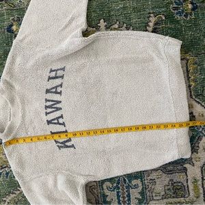 Terry cloth sweatshirt